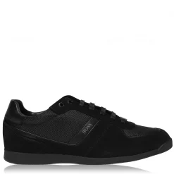 BOSS Glaze Nylon Suede Trainers