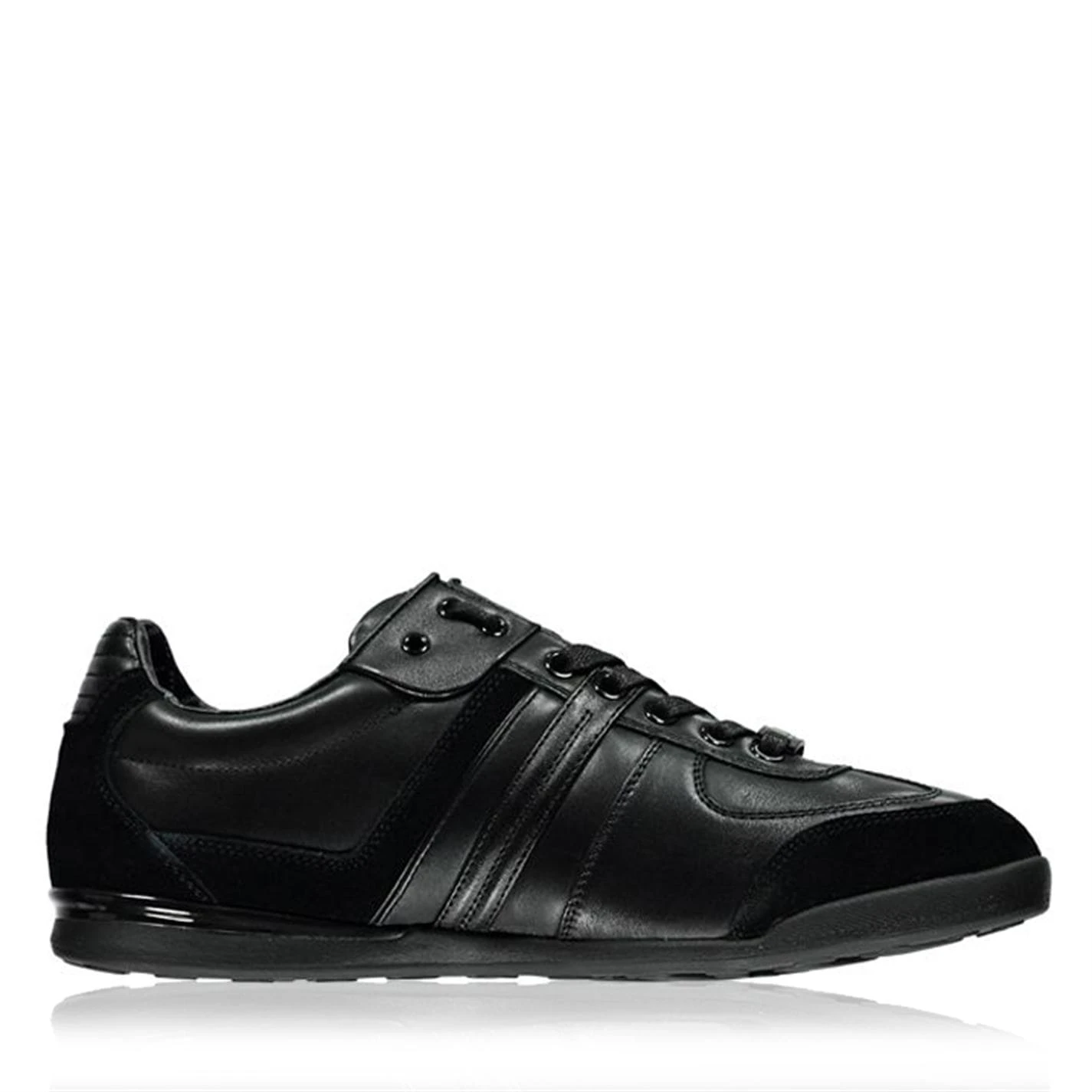 BOSS Aki Leather Panelled Trainers 1 BOSS Aki Leather Panelled Trainers