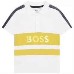 Boss Boss Stripe Logo Polo Shirt Junior Boys