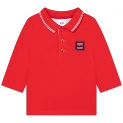 Boss Boss Logo Long Sleeve Polo