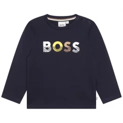 Boss Boss Long Sleeve Logo T-Shirt Infant Boys