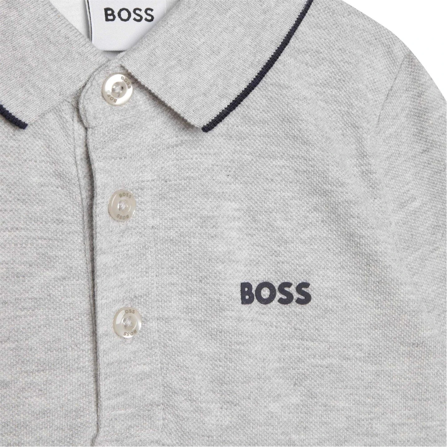 Boss Boss Long Sleeve Polo Infants 3 Boss Boss Long Sleeve Polo Infants - Image 3