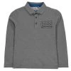 Boss Long Sleeve Embossed Logo Polo Shirt