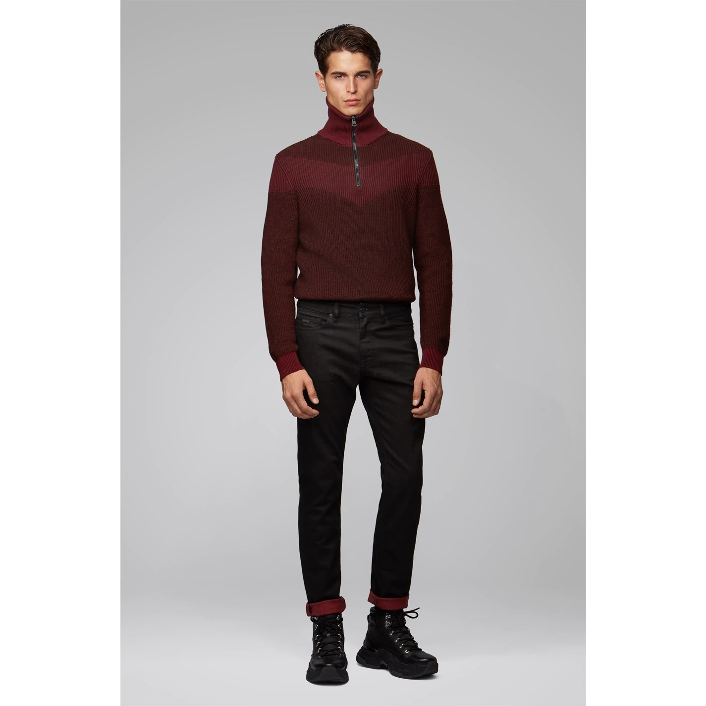 Boss Ayfair Knit Zip Jumper 2 Boss Ayfair Knit Zip Jumper - Image 2