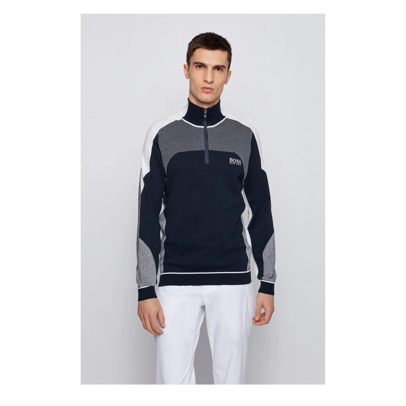 Boss Zordi Zip Sweater 2 Boss Zordi Zip Sweater - Image 2