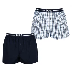 Boss Two Pack Woven Boxer Shorts