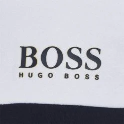 BOSS Junior Boys Block Crew Neck Sweatshirt 7 BOSS Junior Boys Block Crew Neck Sweatshirt -Outlet The Lux Evolve Store 52357122 xxl a3