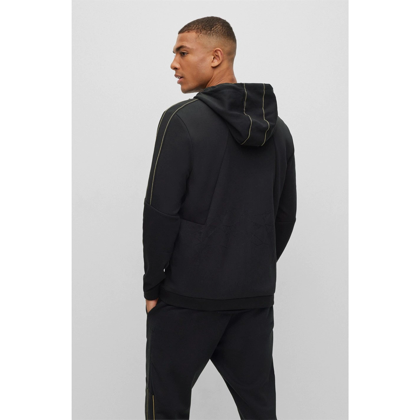 BOSS Boss Saggy 2 Zip Hoodie Mens 3 BOSS Boss Saggy 2 Zip Hoodie Mens - Image 3