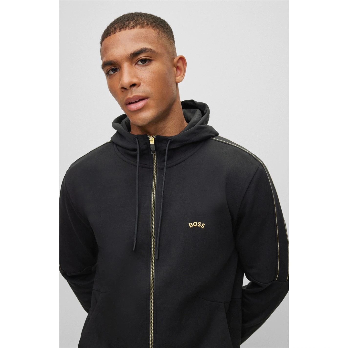 BOSS Boss Saggy 2 Zip Hoodie Mens 4 BOSS Boss Saggy 2 Zip Hoodie Mens - Image 4