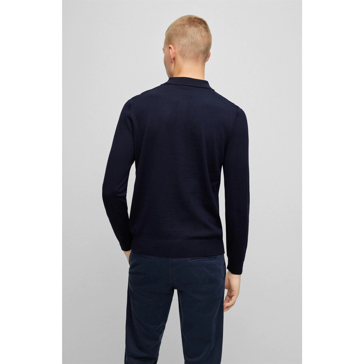 Boss Boss Bono Knitted Polo Shirt Mens 3 Boss Boss Bono Knitted Polo Shirt Mens - Image 3