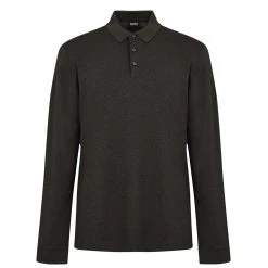 BOSS Long Sleeved Logo Polo Shirt