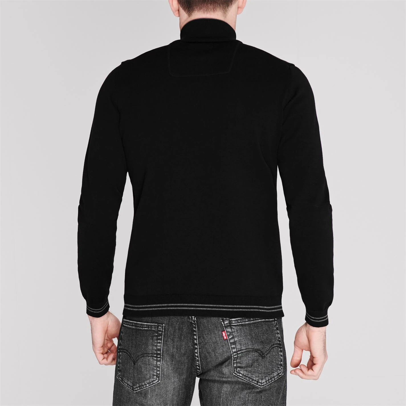 Boss Zip Neck Knitted Sweatshirt 3 Boss Zip Neck Knitted Sweatshirt - Image 3