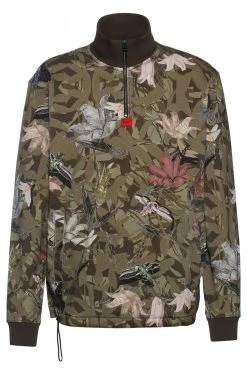 Hugo Dloral Flower Print Zip Top