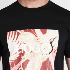 Hugo Japanese Crane T Shirt 9 Hugo Japanese Crane T Shirt -Outlet The Lux Evolve Store 58223203 xxl a3