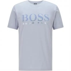 Boss Flocked Logo T Shirt