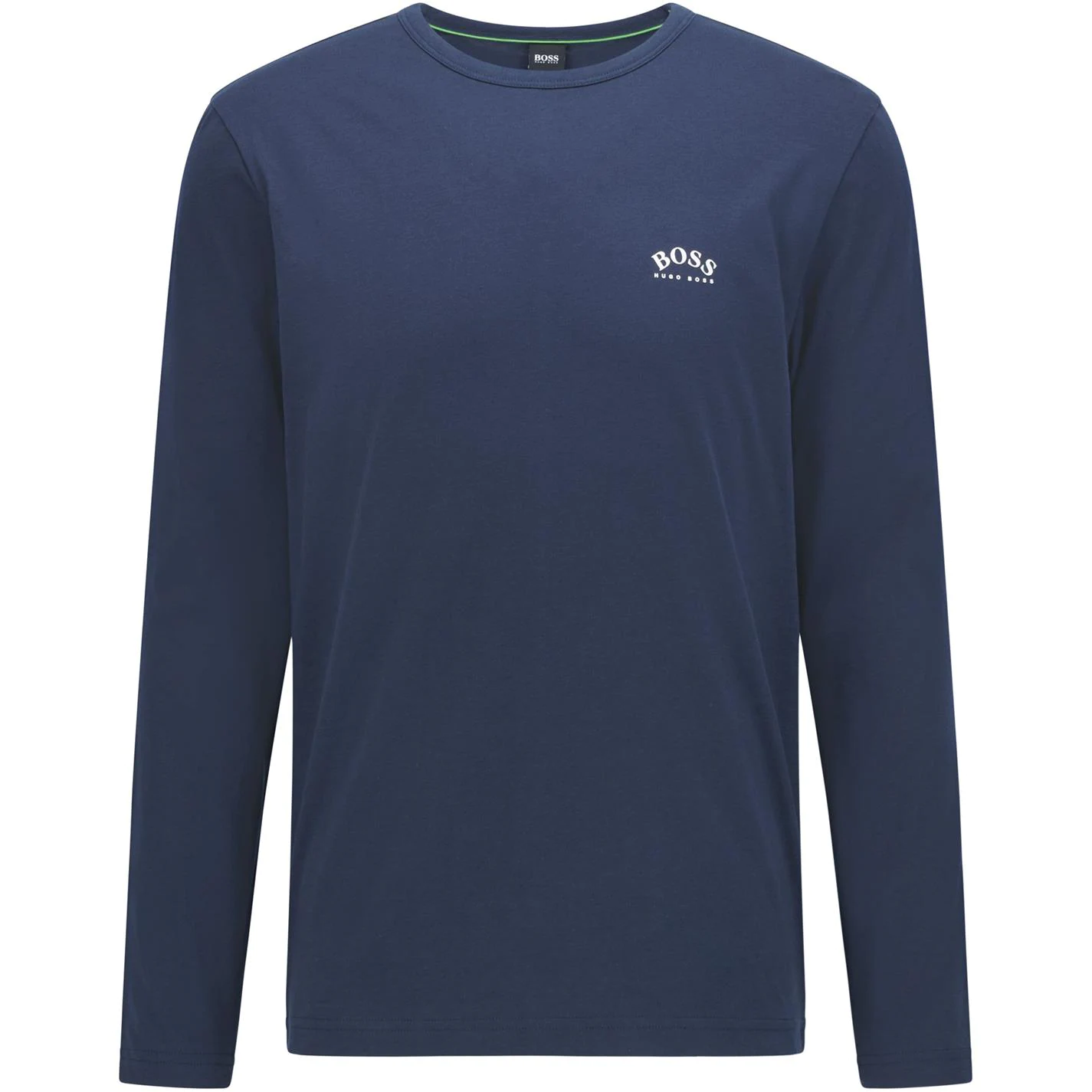 Boss Long Sleeve Curved Logo T Shirt 1 Boss Long Sleeve Curved Logo T Shirt