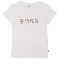Boss Metallic Logo T Shirt