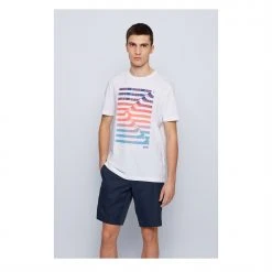 Boss Striped Logo T-Shirt -Outlet The Lux Evolve Store 58907001 xxl a1