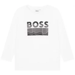 Boss Boss Long Sleeve Logo T-Shirt Junior Boys