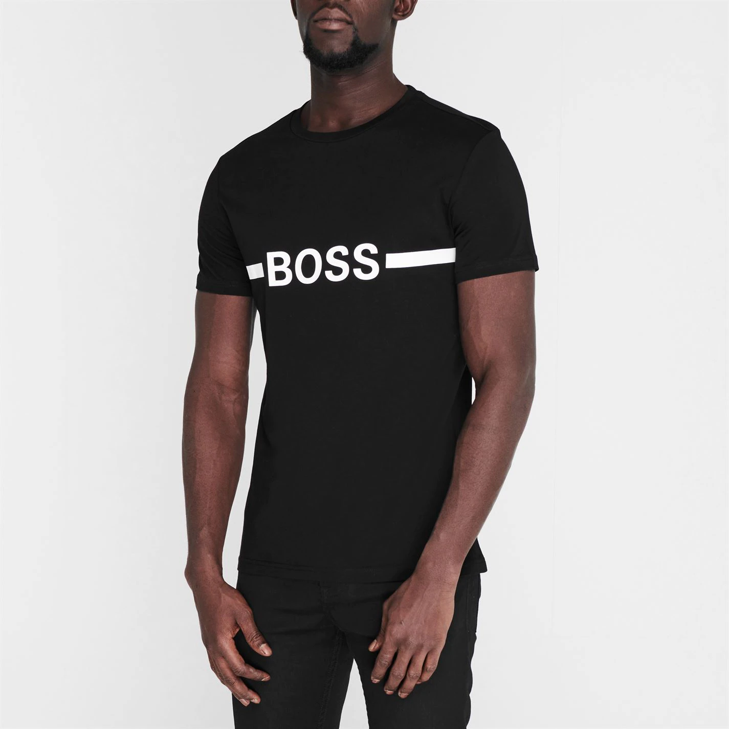 Boss Stripe Logo T Shirt 2 Boss Stripe Logo T Shirt - Image 2