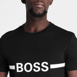 Boss Stripe Logo T Shirt 9 Boss Stripe Logo T Shirt -Outlet The Lux Evolve Store 59006803 xxl a3