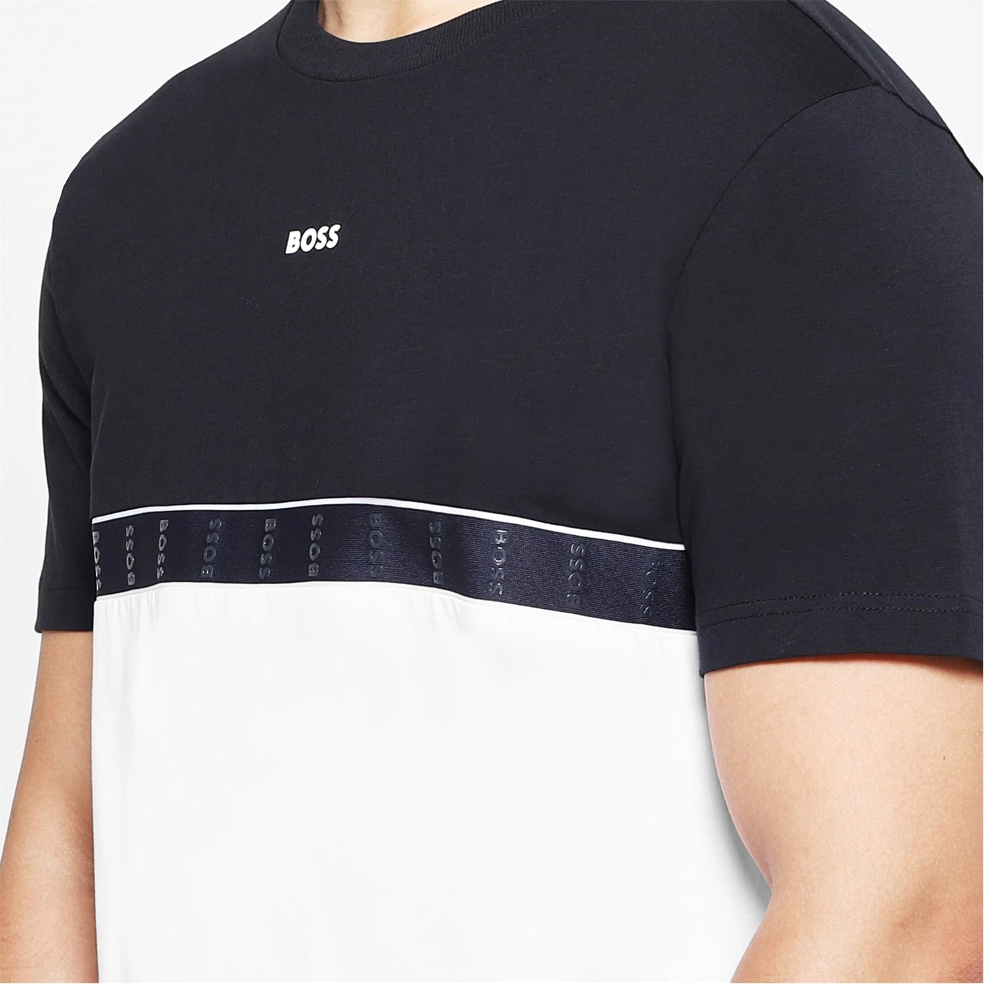 Boss Boss Tape T-Shirt Mens 4 Boss Boss Tape T-Shirt Mens - Image 4