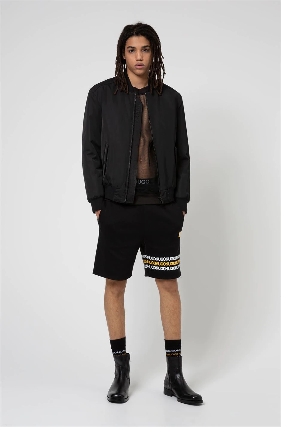 Hugo Hugo Boris Bomber Jacket 4 Hugo Hugo Boris Bomber Jacket - Image 4