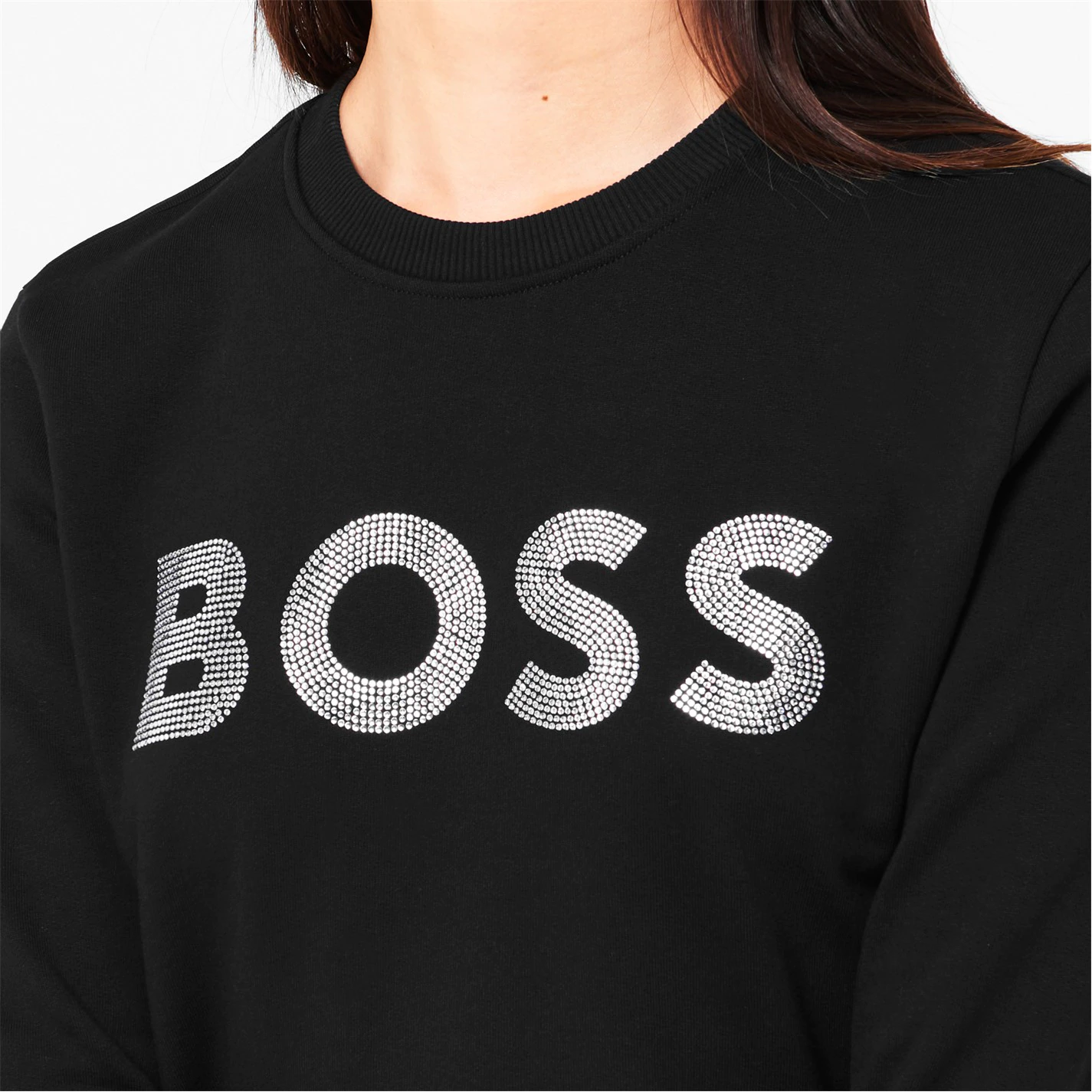 Boss Diamante Logo Sweatshirt 4 Boss Diamante Logo Sweatshirt - Image 4