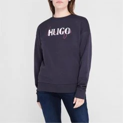 Hugo Double Logo Crew Neck Sweatshirt 7 Hugo Double Logo Crew Neck Sweatshirt -Outlet The Lux Evolve Store 66586718 xxl a1
