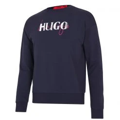 Hugo Double Logo Crew Neck Sweatshirt 11 Hugo Double Logo Crew Neck Sweatshirt -Outlet The Lux Evolve Store 66586718 xxl a11