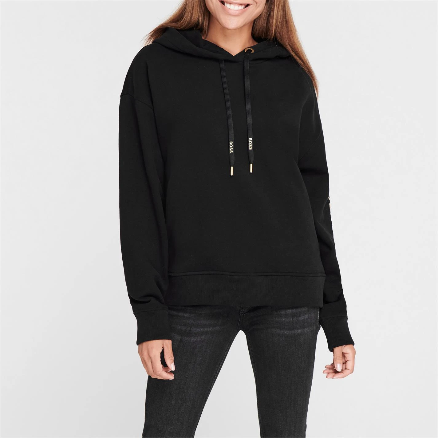 Boss Boss Eustce Gold Hoodie Ladies 2 Boss Boss Eustce Gold Hoodie Ladies - Image 2