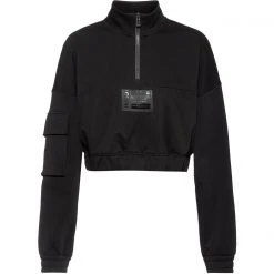 Hugo Davara Zip Crop Sweatshirt