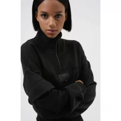 Hugo Davara Zip Crop Sweatshirt -Outlet The Lux Evolve Store 66682403 xxl a3
