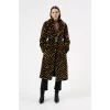 Hugo Hugo Leopard Print Marinaki Faux Fur Coat