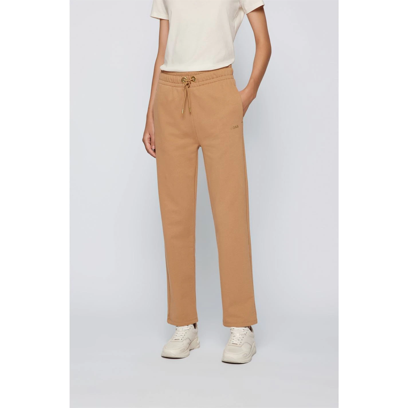 Boss Boss Emayla Gold Joggers Ladies 2 Boss Boss Emayla Gold Joggers Ladies - Image 2