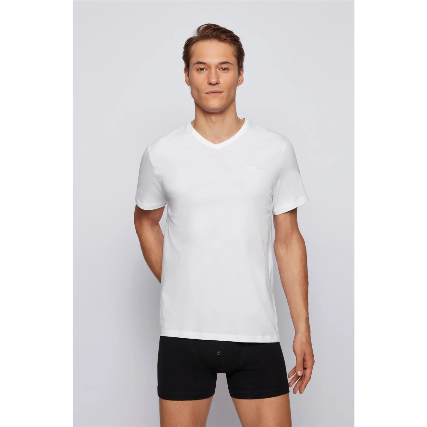 Boss Boss 2 Pack V Neck T Shirt 2 Boss Boss 2 Pack V Neck T Shirt - Image 2