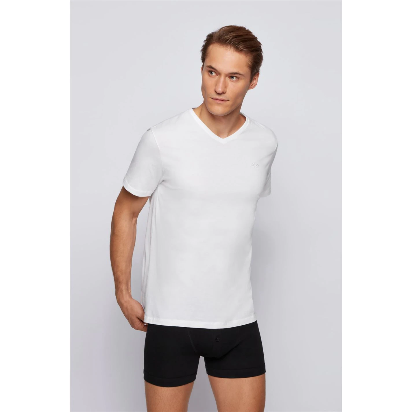 Boss Boss 2 Pack V Neck T Shirt 6 Boss Boss 2 Pack V Neck T Shirt - Image 6