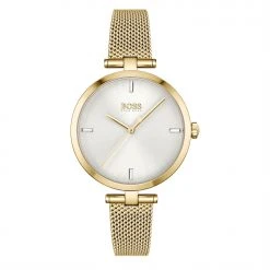 Boss Ladies BOSS Majesty White Leather Strap Watch
