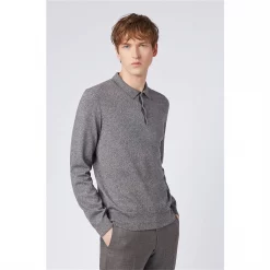 Boss Feretti Slim Fit Long Sleeve Polo Shirt 5 Boss Feretti Slim Fit Long Sleeve Polo Shirt -Outlet The Lux Evolve Store 73452503 xxl a1