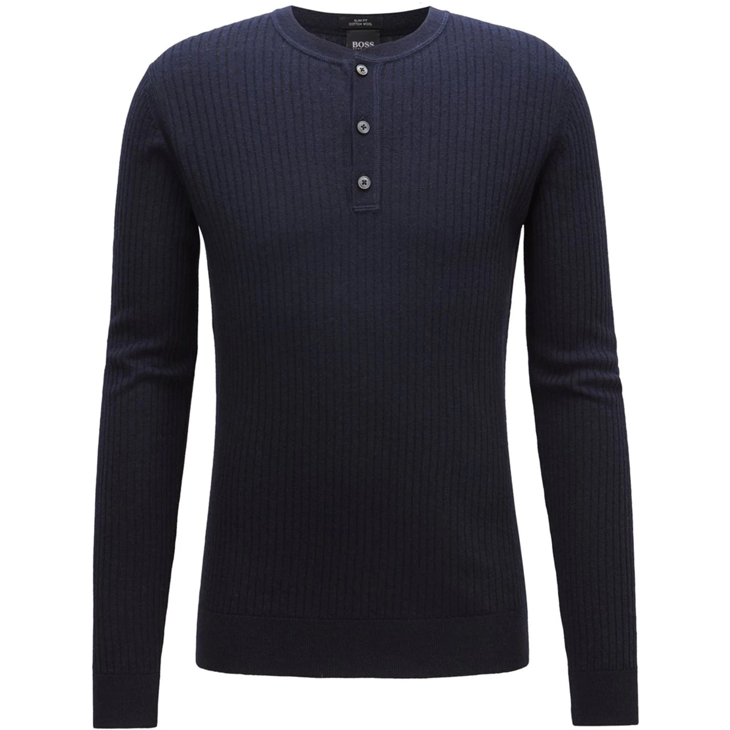 Boss Erbi Slim Fit Henley Sweater Top 1 Boss Erbi Slim Fit Henley Sweater Top