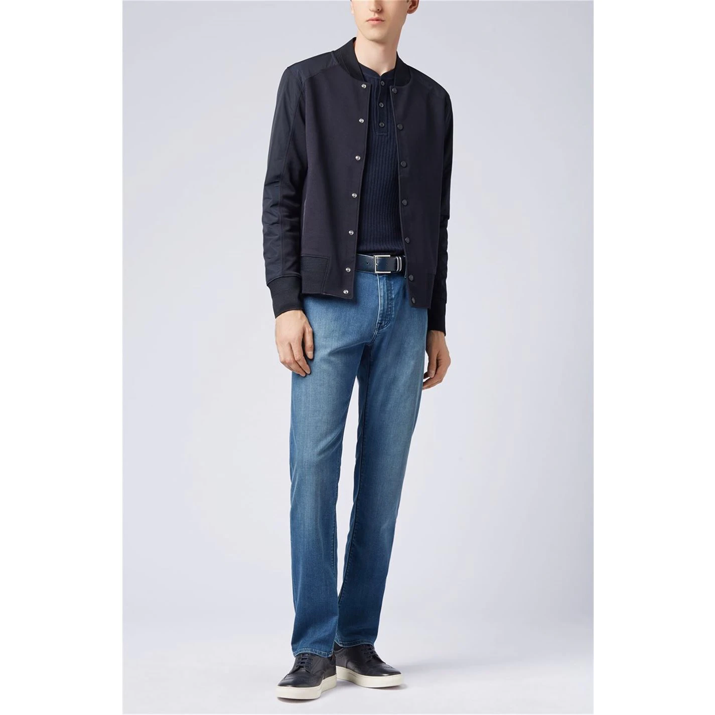 Boss Erbi Slim Fit Henley Sweater Top 2 Boss Erbi Slim Fit Henley Sweater Top - Image 2