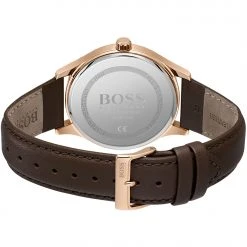 Boss Gents BOSS Elite Brown Leather Strap Watch -Outlet The Lux Evolve Store 75258405 xxl a2