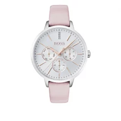 Boss Ladies BOSS Symphony Pink Leather Strap Watch