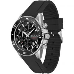Boss Gents BOSS Admiral Black Silicone Strap Watch -Outlet The Lux Evolve Store 75372111 xxl a2