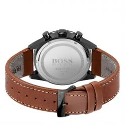 Boss Gents BOSS Pilot Edition Chrono Brown Leather Strap Watch -Outlet The Lux Evolve Store 75556603 xxl a2