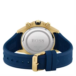 Boss Gents BOSS Globetrotter Blue Silicone Strap Watch -Outlet The Lux Evolve Store 75557310 xxl a12