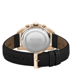 Boss Gents BOSS Skymaster Black Leather Strap Watch -Outlet The Lux Evolve Store 75590803 xxl a2