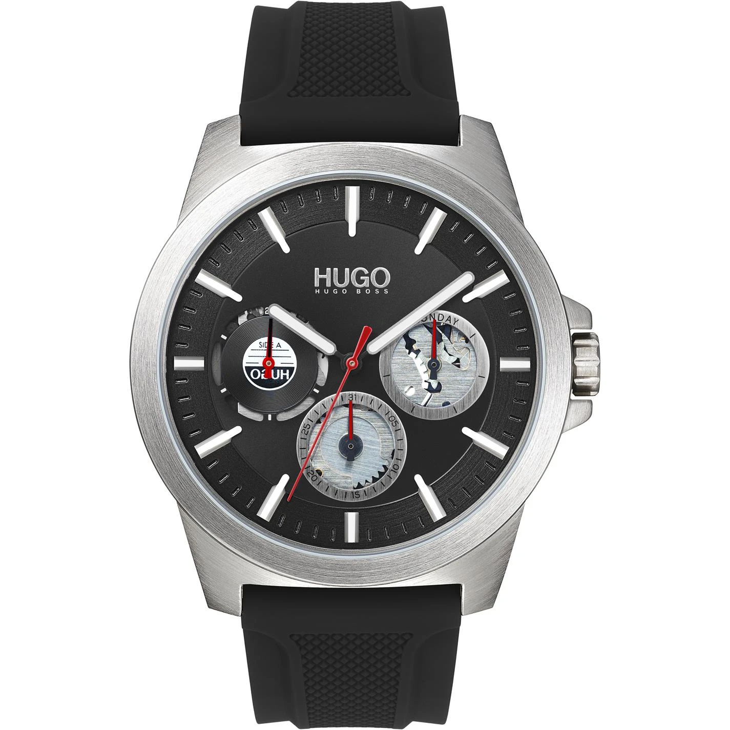 Hugo HUGO Gents Twist Stainless Steel Silicone Watch 1 Hugo HUGO Gents Twist Stainless Steel Silicone Watch