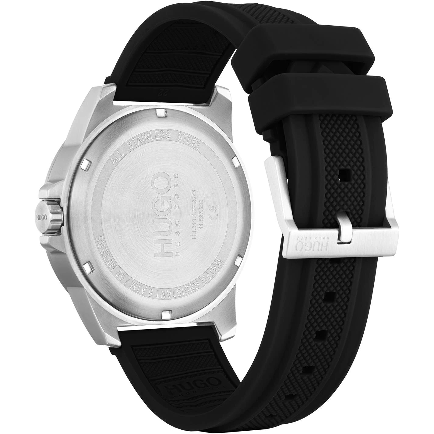 Hugo HUGO Gents Twist Stainless Steel Silicone Watch 3 Hugo HUGO Gents Twist Stainless Steel Silicone Watch - Image 3
