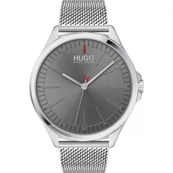 Hugo Gents Smash Stainless Steel Mesh Watch